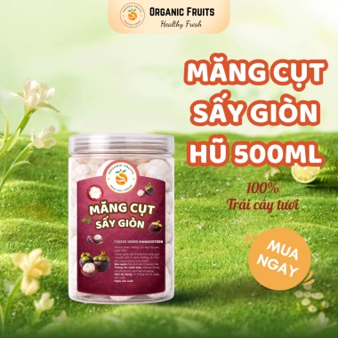 Măng Cụt Sấy Giòn 1.200ml - Chua Ngọt, Hoa Quả Xốp Organic, Giá Ưu Đãi 149k 9