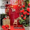 Mành tăm đỏ 1,6m x 2m - Trang trí Tết, Giá rẻ 336.000đ, giảm 20% tại kho xả 2