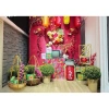 Mành tăm đỏ 1,6m x 2m - Trang trí Tết, Giá rẻ 336.000đ, giảm 20% tại kho xả 3