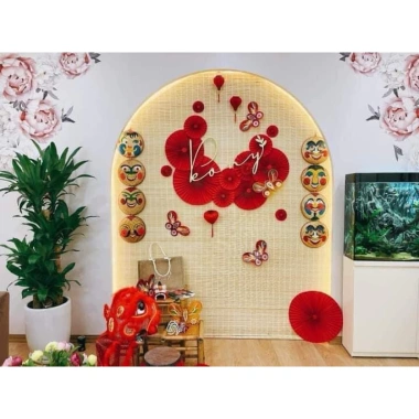 Mành tăm trang trí Tết 1.5-1.8m cắt theo yêu cầu sỉ lẻ ưu đãi 59.923 VND