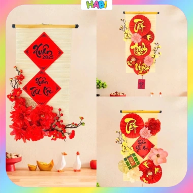 Mành Tre Trang Trí Tết 2.026 Xuân Bính Ngọ 30x60cm Trung Thu Giá Rẻ 47,920 VND