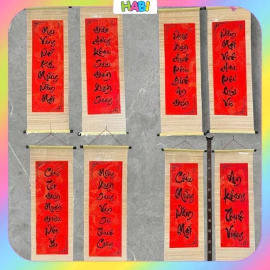 Mành Tre Trang Trí Tết 2.026 Xuân Bính Ngọ 30x60cm Trung Thu Giá Rẻ 47,920 VND