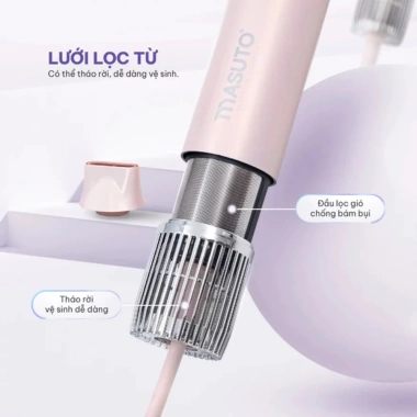 Masuto AirStyler 5 trong 1 - Máy sấy tạo kiểu ion bảo tóc giảm hư tổn, chính hãng