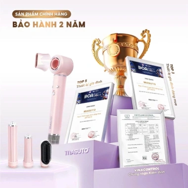 Masuto AirStyler 5 trong 1 - Máy sấy tạo kiểu ion bảo tóc giảm hư tổn, chính hãng