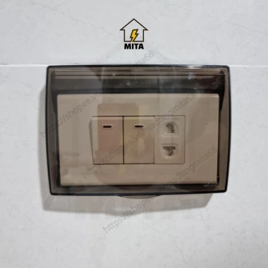 Mặt Che Chống Nước và Che Mưa Lioa Loại Bắt Vít - Bảo Vệ Ổ Cắm Ngoài Trời, Giá 64k 5