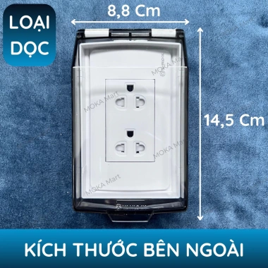 Mặt che mưa chống nước cho ổ cắm công tắc điện - Bắt vít chắc chắn, chính hãng, giảm giá 62.000 VND 2