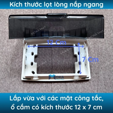 Mặt che mưa chống nước cho ổ cắm công tắc điện - Bắt vít chắc chắn, chính hãng, giảm giá 62.000 VND 5
