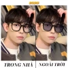 Mắt kính đổi màu nam nữ vuông to TR90 cao cấp, chống ánh sáng xanh UV, thời trang MEME Y17 - 74.998₫ 3
