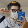 Mắt kính đổi màu nam nữ vuông to TR90 cao cấp, chống ánh sáng xanh UV, thời trang MEME Y17 - 74.998₫ 6
