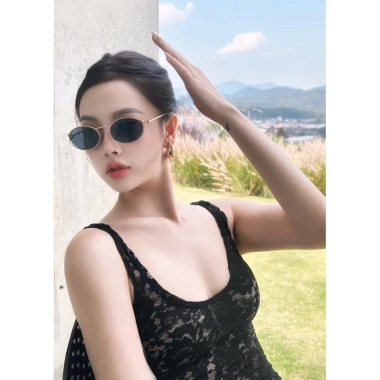 Mắt kính râm Bự Store oval MinMin màu ombre thời trang - Giảm giá 22% chỉ 89.000₫