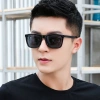 Mắt kính râm nam nữ thời trang trẻ trung, gọng kính tây đen, chống nắng, kèm bao - chỉ 38.000₫