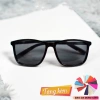 Mắt kính râm nam nữ thời trang trẻ trung, gọng kính tây đen, chống nắng, kèm bao - chỉ 38.000₫ 2
