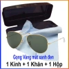 Mắt kính tròng thủy tinh thời trang nam nữ Ruifoo kèm hộp, kính râm FERADO chống nắng du lịch - Giá 69.900₫ 9