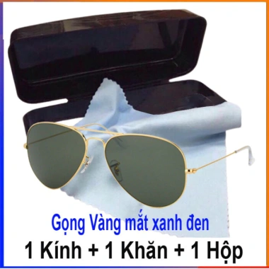 Mắt kính tròng thủy tinh thời trang nam nữ Ruifoo kèm hộp, kính râm FERADO chống nắng du lịch - Giá 69.900₫