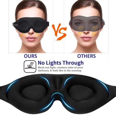 Mặt Nạ Che Mắt Ngủ 3D Tạo Khối Khuôn Mặt Lõm - Dưỡng Da, Giá 87.480₫
