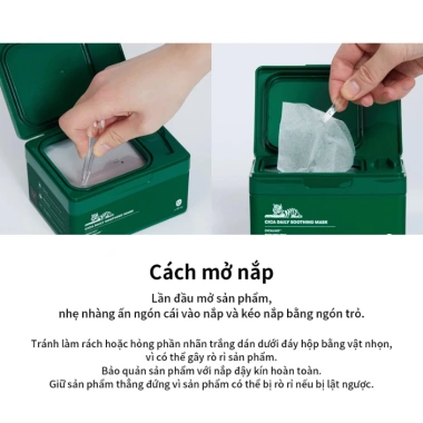 Mặt Nạ CICA Daily Soothing 30 miếng - Dưỡng Da Hằng Ngày, Giá 400.400 VNĐ | VT Cosmetics 7 Mặt Nạ CICA Daily Soothing 30 miếng - Dưỡng Da Hằng Ngày, Giá 400.400 VNĐ | VT Cosmetics 7