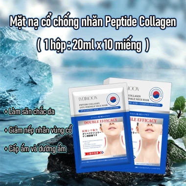 Mặt nạ cổ chống nhăn, săn chắc da, giảm nếp nhăn, dưỡng ẩm, làm sáng da - Giá ưu đãi 128.000 VND