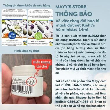 Mặt Nạ Đất Sét Kiehl s 14ml Thanh Lọc Da Giảm Mụn Se Lỗ Chân Lông Giá 30.000₫ 4 Mặt Nạ Đất Sét Kiehl s 14ml Thanh Lọc Da Giảm Mụn Se Lỗ Chân Lông Giá 30.000₫ 4