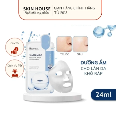 Mặt Nạ Dưỡng Ẩm Mediheal Placenta 24ml - Dưỡng ẩm sâu, Nuôi dưỡng da, Giá 30.000₫