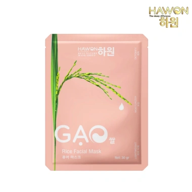 Mặt Nạ Gạo Tinh Khiết HAWON 30g Dưỡng Trắng Thải Độc Da Căng Mọng Giá 7.500 VND 3