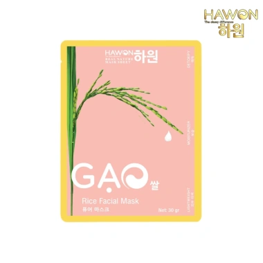 Mặt Nạ Gạo Tinh Khiết HAWON 30g Dưỡng Trắng Thải Độc Da Căng Mọng Giá 7.500 VND 4