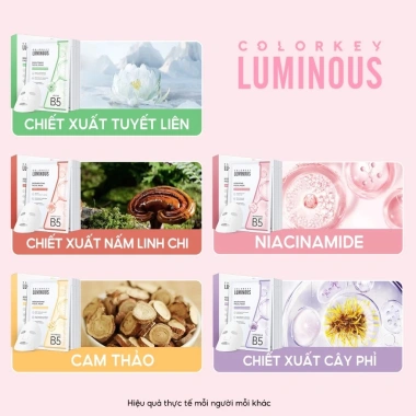 Mặt Nạ Giấy Colorkey Luminous 25ml Dưỡng Ẩm, Làm Dịu Da, Dưỡng Sáng – 1 Miếng Lẻ 9.077₫