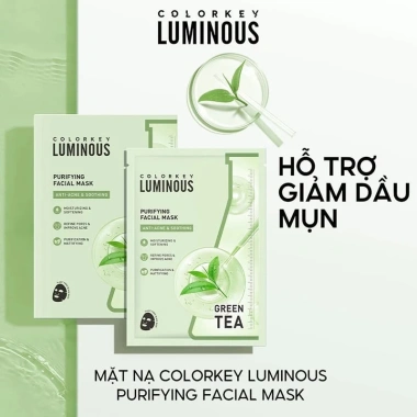 Mặt Nạ Giấy Colorkey Luminous 25ml Dưỡng Ẩm, Làm Dịu Da, Dưỡng Sáng – 1 Miếng Lẻ 9.077₫