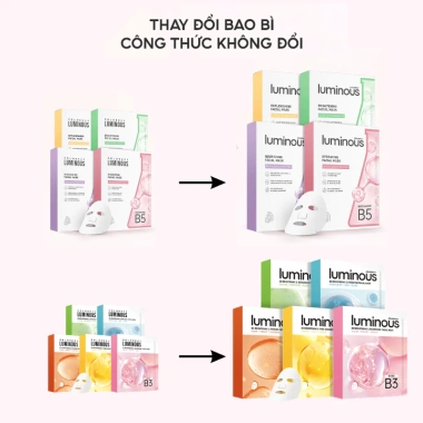 Mặt Nạ Giấy COLORKEY LUMINOUS Vitamin B5 B3 Trà Xanh PDRN - Dưỡng ẩm, Sáng da, Giảm dầu mụn 10 miếng 151,000₫