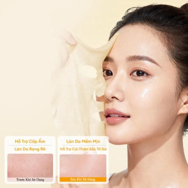 Mặt Nạ Giấy COLORKEY LUMINOUS Vitamin B5 B3 Trà Xanh PDRN - Dưỡng ẩm, Sáng da, Giảm dầu mụn 10 miếng 151,000₫