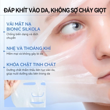 Mặt nạ LANBENA 2PCS Vitamin C 25ml Dưỡng ẩm Trắng da Chống nếp nhăn 49k