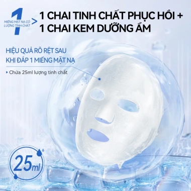 Mặt nạ LANBENA 2PCS Vitamin C 25ml Dưỡng ẩm Trắng da Chống nếp nhăn 49k