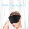 Mặt nạ mắt đen ngủ 3D chặn ánh sáng, mềm thoải mái, du lịch, cắm trại, giá 52.920đ