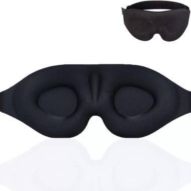 Mặt nạ mắt đen ngủ 3D chặn ánh sáng, mềm thoải mái, du lịch, cắm trại, giá 52.920đ 8