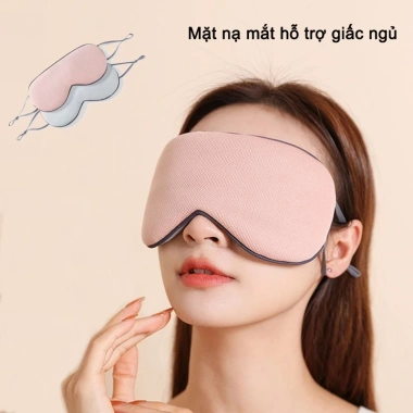 Mặt Nạ Mắt Giấc Ngủ Hai Mặt Ấm Mát, Vải Thoáng Khí - Chỉ 44.000 VND