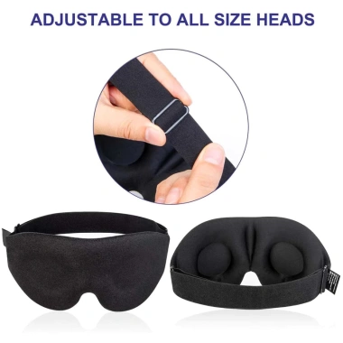Mặt nạ mắt ngủ 3D chặn ánh sáng, thoải mái du lịch, ngủ văn phòng và công tác 5
