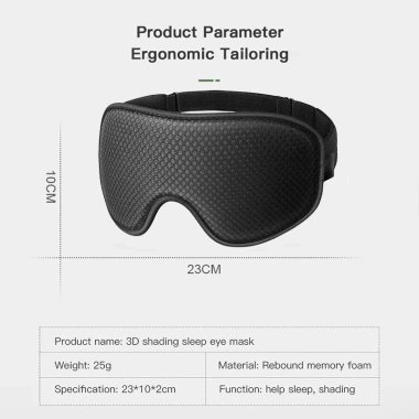 Mặt nạ mắt ngủ 3D KIPRUN nam giới chặn ánh sáng mềm mại thoải mái giảm giá 18% 5 Mặt nạ mắt ngủ 3D KIPRUN nam giới chặn ánh sáng mềm mại thoải mái giảm giá 18% 5