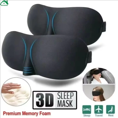Mặt nạ mắt ngủ 3D Rest Aid Padded - Che sáng, mát xa thư giãn, tiện du lịch, giá chỉ 40.716₫