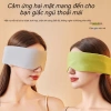 Mặt nạ mắt thoáng khí, chống ánh sáng, mát mẻ ấm áp, giảm mệt mỏi, hỗ trợ ngủ - Lụa băng