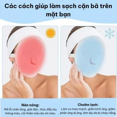 Mặt nạ nén nóng lạnh TDHome HH489 - Dưỡng ẩm sâu, chăm sóc da tại nhà, chườm thư giãn chỉ 29.000₫