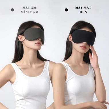 Mặt Nạ Ngủ 2 Mặt Đổi Màu YMZ – Giảm Ánh Sáng, ấm mát, du lịch, ngủ trưa, văn phòng