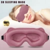 Mặt Nạ Ngủ 3D Dễ Thương Chặn Ánh Sáng, Mềm Mại, Thoáng Khí - Phù Hợp Du Lịch & Văn Phòng