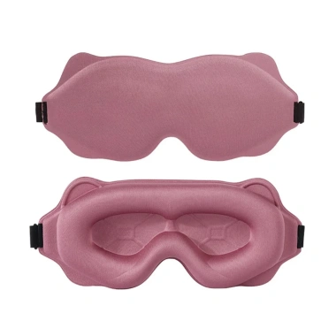 Mặt Nạ Ngủ 3D Dễ Thương Chặn Ánh Sáng, Mềm Mại, Thoáng Khí - Phù Hợp Du Lịch & Văn Phòng