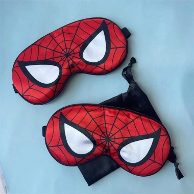 Mặt nạ ngủ Blackout Marvel Anime Người Nhện trẻ em - mềm mại, thoáng khí, giấc ngủ thoải mái 5