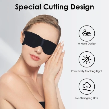 Mặt nạ ngủ không áp suất KIPRUN Thoáng khí đàn hồi nhẹ nhàng cho du lịch 4 Mặt nạ ngủ không áp suất KIPRUN Thoáng khí đàn hồi nhẹ nhàng cho du lịch 4