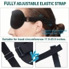Mặt nạ ngủ mắt Black Sleep 3D ôm sát, chặn sáng, mềm mại thoải mái cho du lịch, nghỉ trưa 5