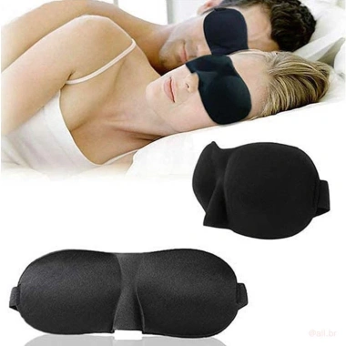 Mặt nạ ngủ màu đen thoáng khí 3D nhẹ - Phù hợp máy bay, phòng ngủ, giá 21.600₫ 7