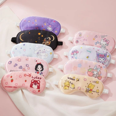 Mặt Nạ Ngủ Sanrio Hello Kitty và Cinnamoroll - Eyeshade Lụa Giả Relax, Ngủ Khỏe Mạnh, Giá 26.136 VND