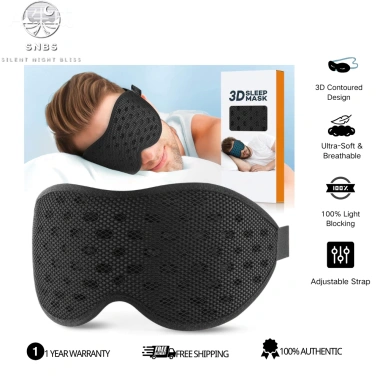 Mặt nạ ngủ thoáng khí SNBS 3D Eye Mak - Chặn ánh sáng, dây đeo điều chỉnh, phù hợp ngủ bên hông, du lịch, công việc ban đêm, ngủ trưa - 222.208₫