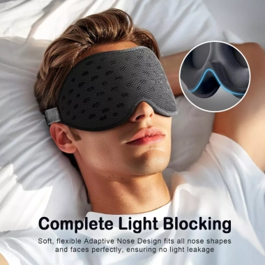Mặt nạ ngủ thoáng khí SNBS 3D Eye Mak - Chặn ánh sáng, dây đeo điều chỉnh, phù hợp ngủ bên hông, du lịch, công việc ban đêm, ngủ trưa - 222.208₫