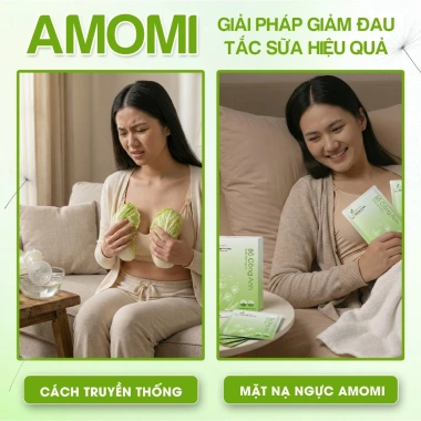 Mặt Nạ Ngực Bồ Công Anh Amomi 5 miếng - Thông tắc tia sữa, giảm cương tức, dưỡng da hiệu quả - Giá chỉ 99.000đ